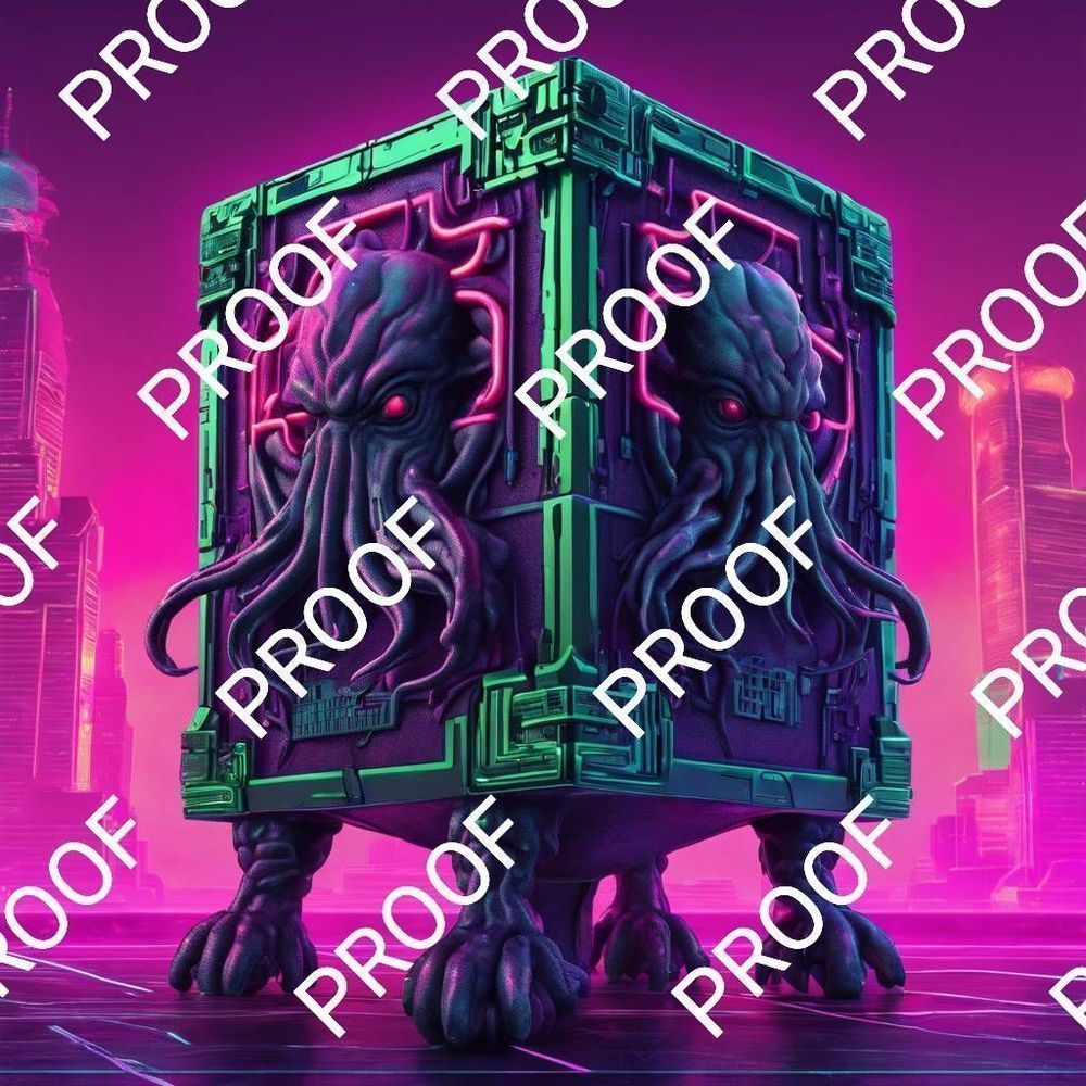 " Cthulhu" 12x10 Picture Photo Image AI Art limited edition COA